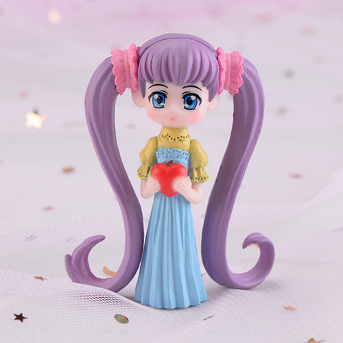 Anime Girl Purple Hair Toy Decoration