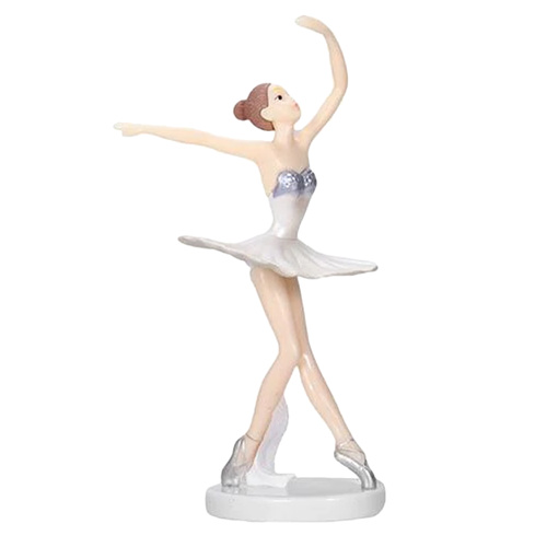 White Ballerina Toy Decoration 15cm 