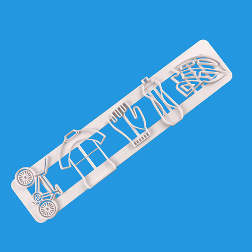 Cycling Fondant Tappit Cutter