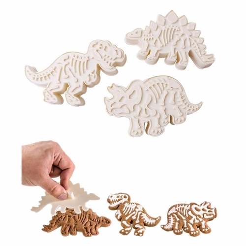 Dinosaur Skeleton plunger cutter 3pc Set