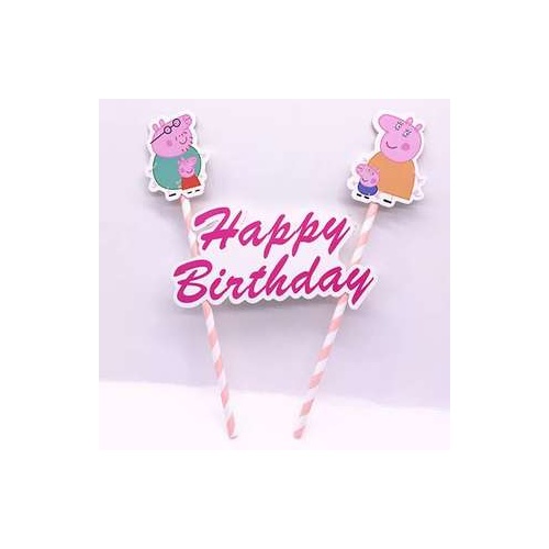 Peppa Pig Cake Flag Topper