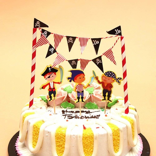 Pirate Cake Flag Set