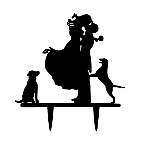 Pets Wedding Cake Topper Dogs